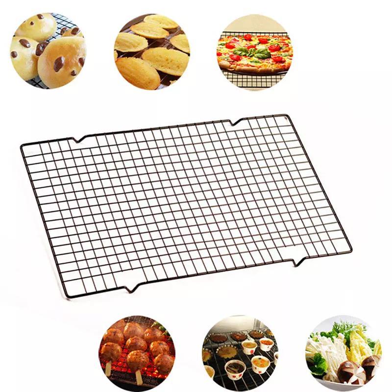 baking rack cooling tray non stick cake food bread pizza / rack oven stainless / rak holder pendingin kue roti snack makanan / kitchendryong stand holder