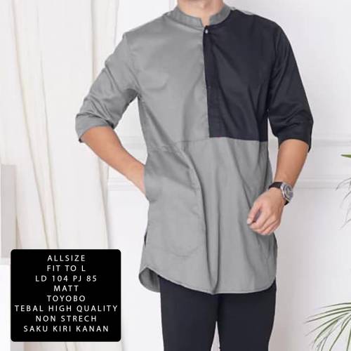 4.4 LEBARAN SALE 2022 KOKO PRIA DEWASA [Koko Rivan NI]Baju koko pria matt toyobo / koko modern / kok