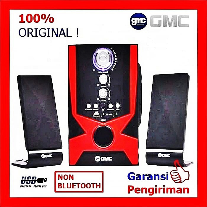 Murah unik peralatan dapur Speaker Aktif Non Bluetooth GMC 888 E Nie_thaaa Shop