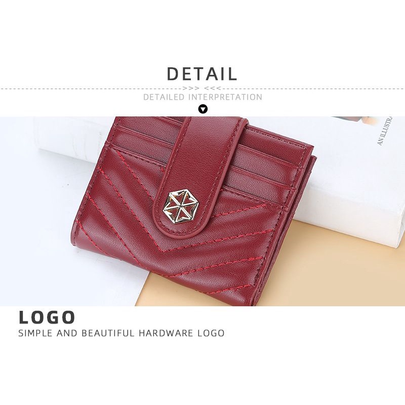 BOISEEN N1889 Dompet Kartu Wanita Bahan Kulit PU Leather Premium WATCHKITE WKOS