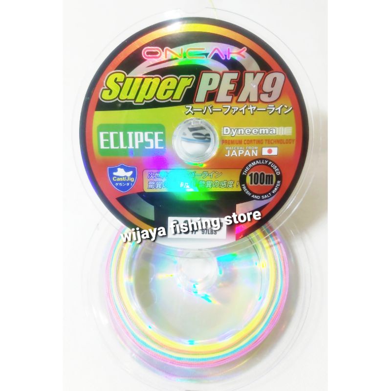 Senar Pancing PE Oncak Eclipse x9 100 meter connecting