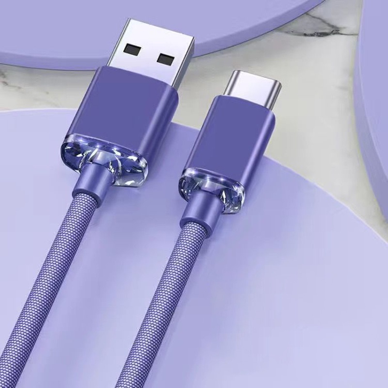 Kabel Data / Charger USB Tipe-C Fast Charging 120W 6A Untuk Xiaomi / Huawei / Oneplus
