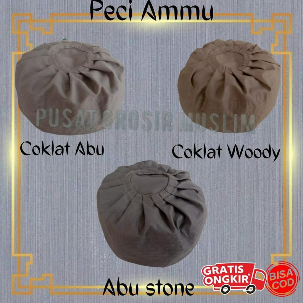 Promo Peci Kopiah Ammu Dewasa Kopiah Bahan Model Ammu Termurah