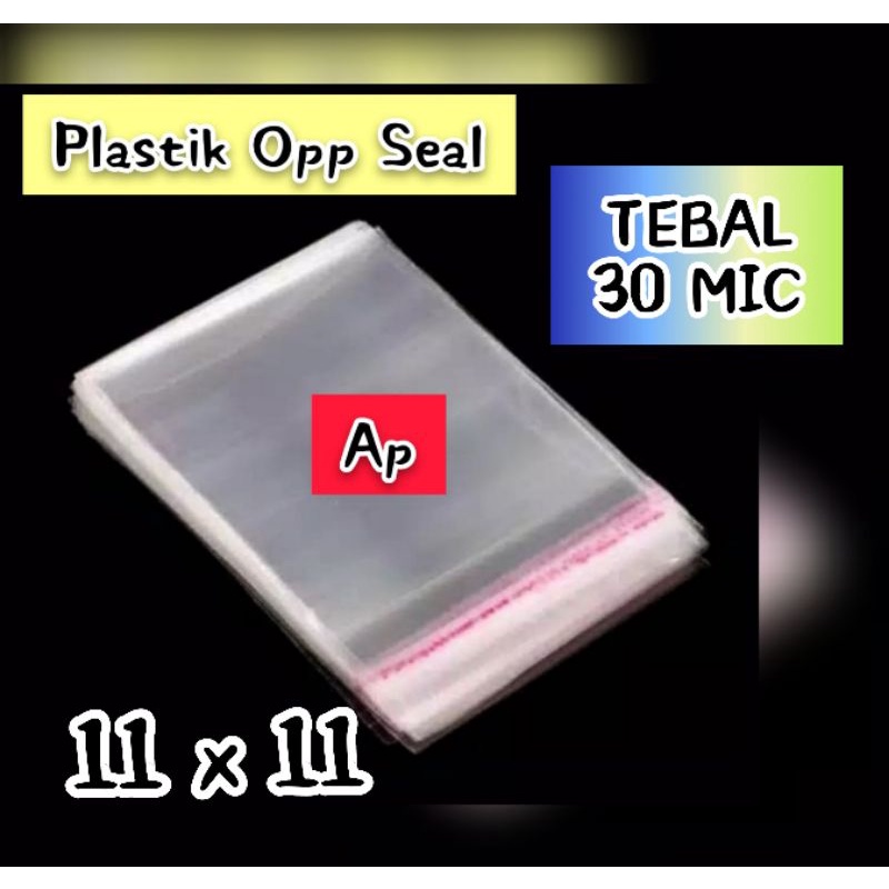 

Plastik OPP seal atas uk 11 x 11 cm ( 30 micron )