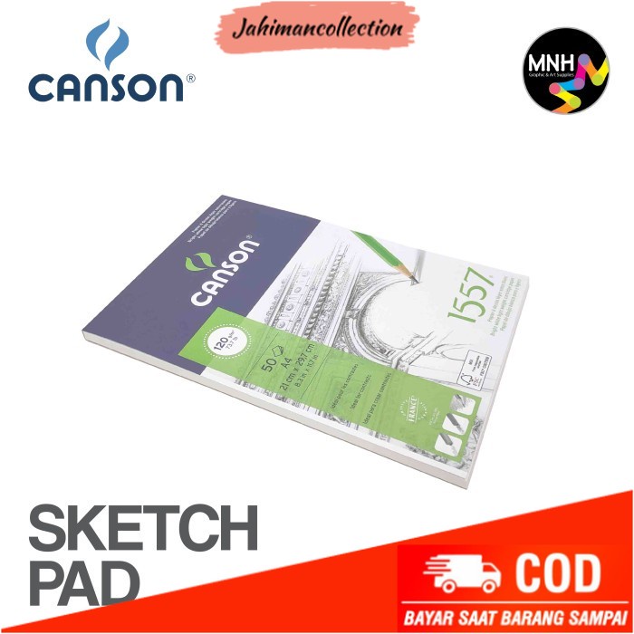 

✨ BISA COD ✨ Canson 1557-Ja Sketch 50S A4