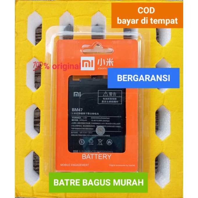 Batre battery baterai redmi BM47 BM 47 Redmi 3 Redmi 4X ORI bergaransi