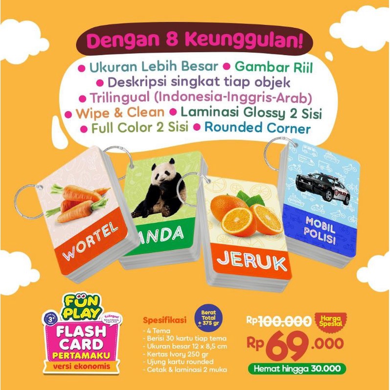 

FUN PLAY FLASH CARD PERTAMAKU VERSI EKONOMIS