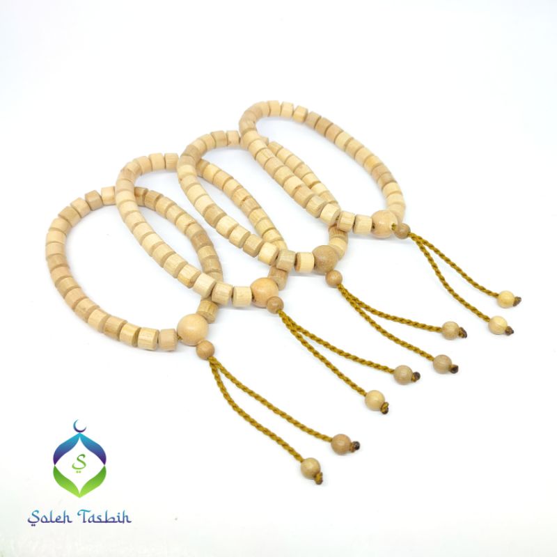 Gelang Bidara Arab Motif Tabung, Size 6mmx7mm_Gelang Kayu Murah