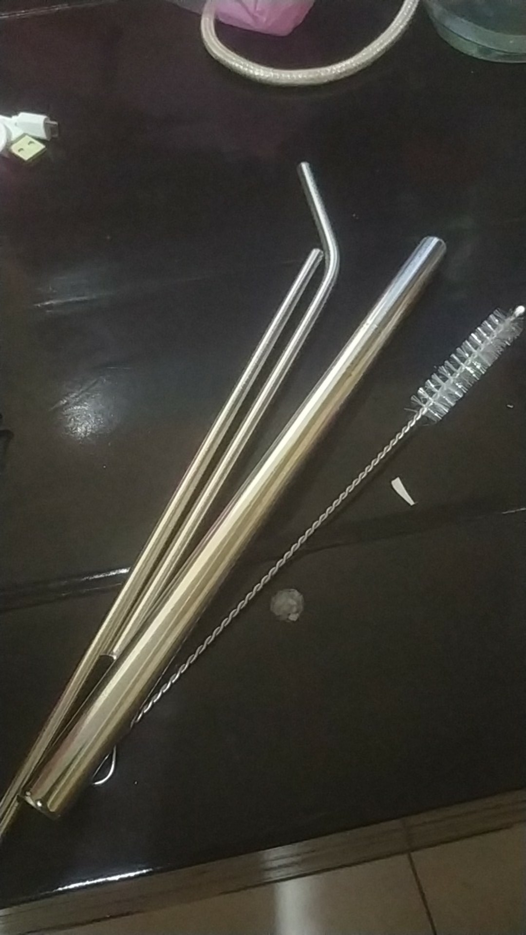 Sedotan Set 4in1 - Sedotan Stainless Free Pouch