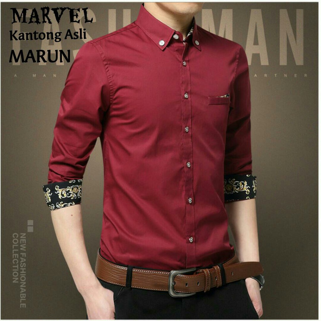 Kemeja Marvel Uk. M, L &amp; XL - 5 warna