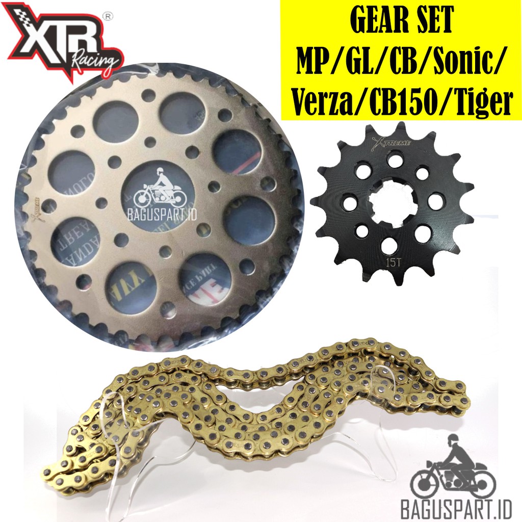 GEAR SET 415 CBR CB150R MEGAPRO VERZA TIGER SONIC SUPRA GTR GL CB 33 34 35 36 37 38 39 40 XTREME NOT