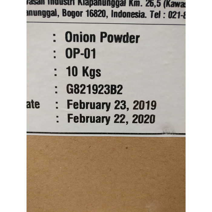 

Kualitas Terbaik - Onion Powder - Bawang Bombay Bubuk 1 Kg Murni Halal Import Premium