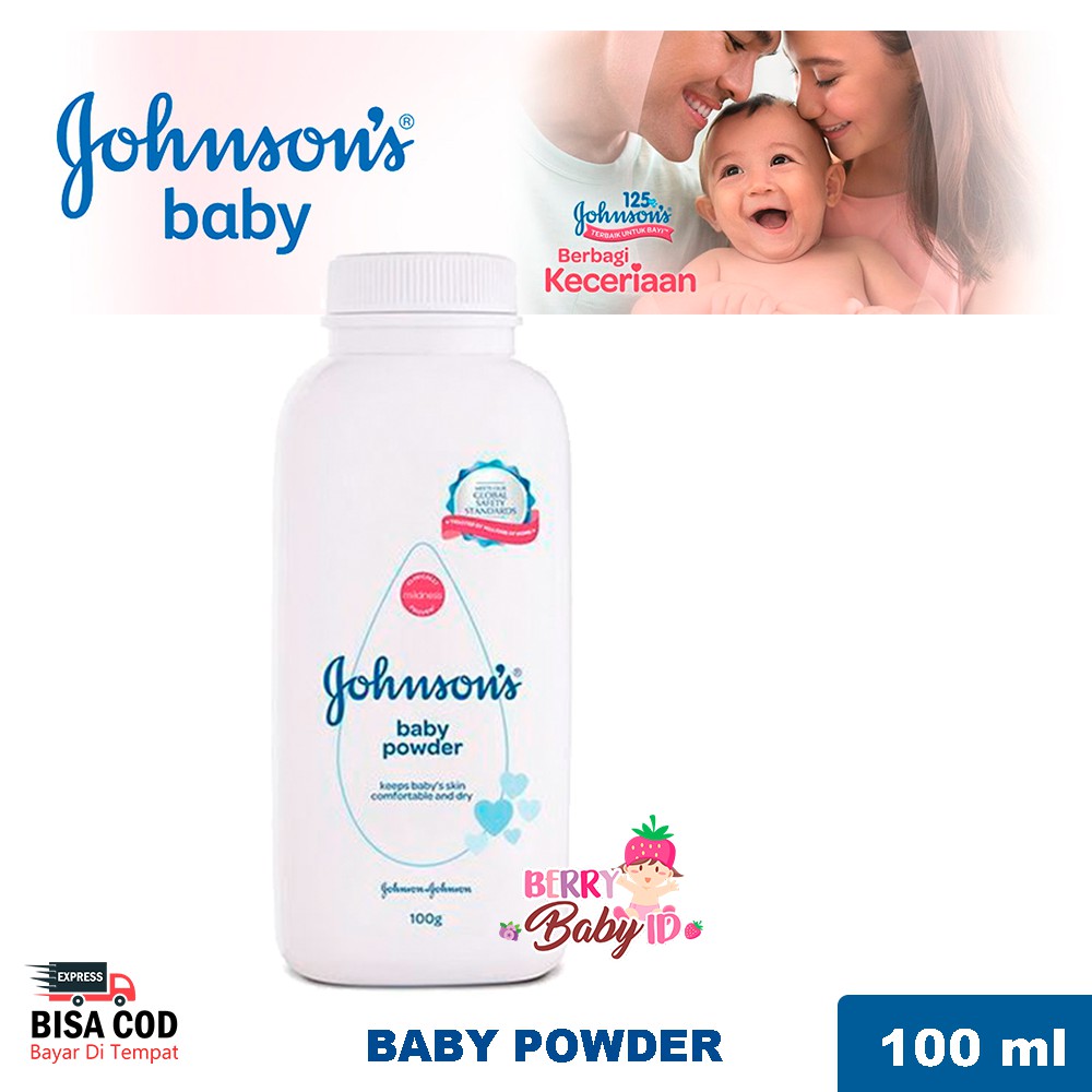 Johnson's Baby Powder 100 g 200 g Bedak Tabur Bayi 100g 200g Berry Mart