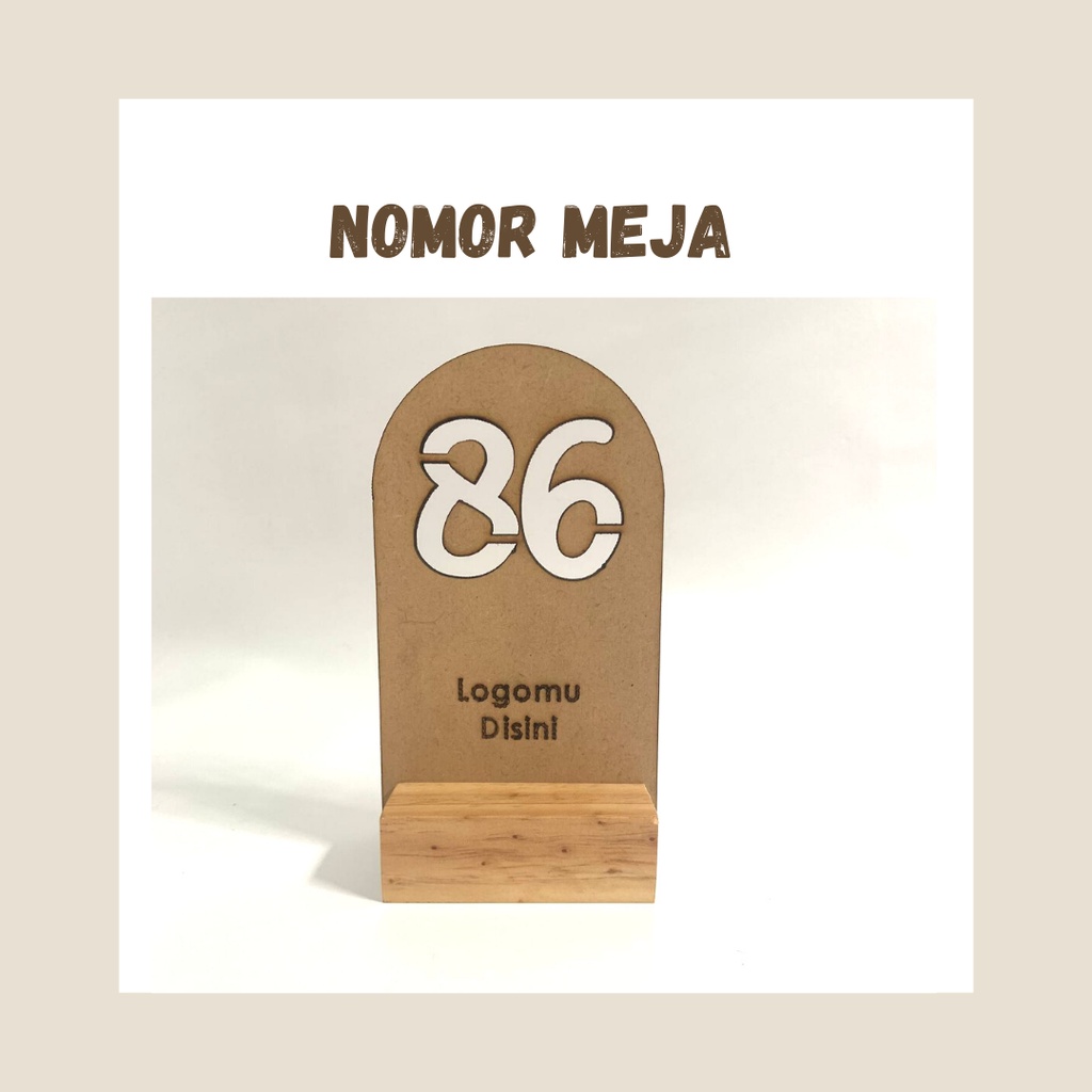 Nomor Meja Kayu Nomor Meja