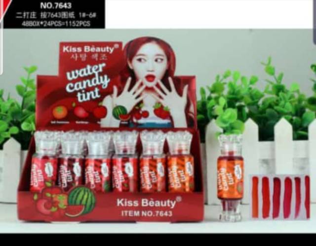 [ ECER ] LIPTINT KISSBEAUTY WATERCANDY MERAH