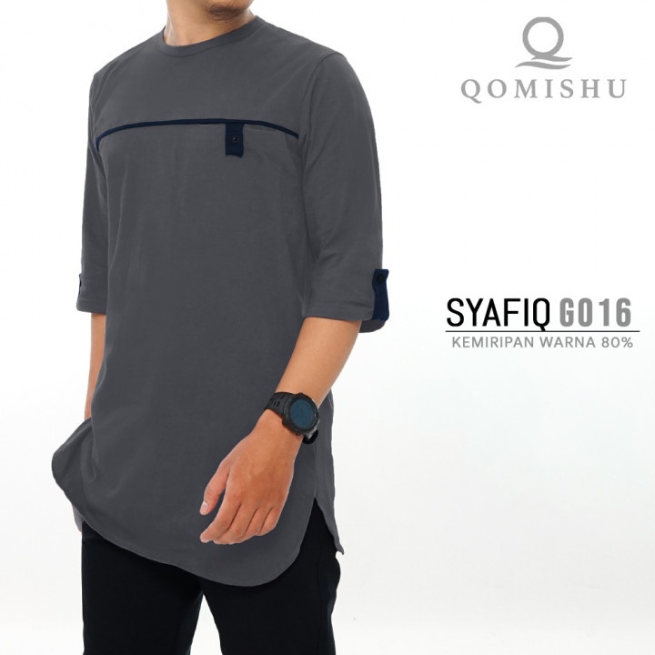 KAOS KOKO SYAFIQ PRIA DEWASA / KAOS KURTA KOKO LENGAN PENDEK / ATASAN KOKO DEWASA