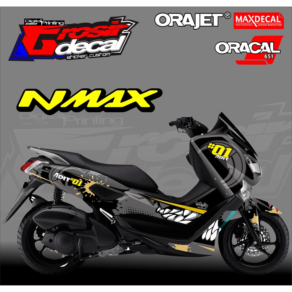 DECAL NMAX ABU STICKER NMAX ABU ABU FULLBODY