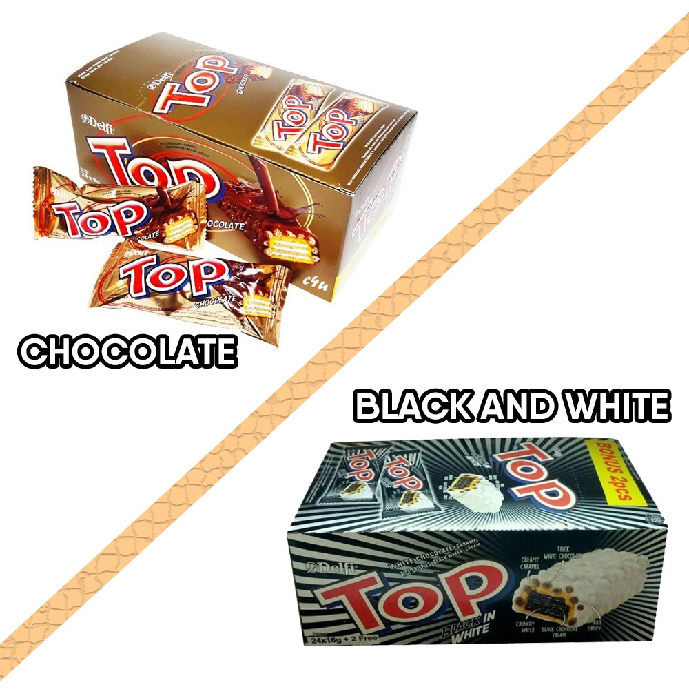 

TOP Wafer 1 BOX Varian Coklat / Varian Black and White