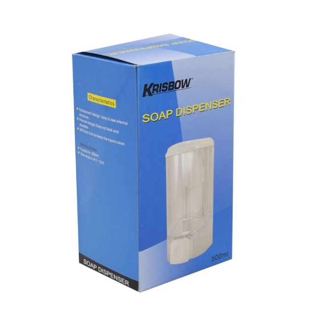 KRISBOW Dispenser Sabun 500ML/Tempat Sabun/Soap Dispenser