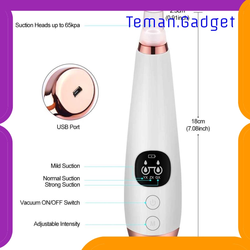 TG-FE317 HAILICARE VACUUM SUCTION SKIN FACE CARE BLACKHEAD PORE CLEANER - 3106