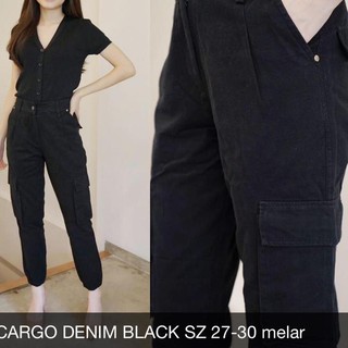 xvf 157 CELANA  PANJANG WANITA  CARGO  DENIM TWILL PANTS  