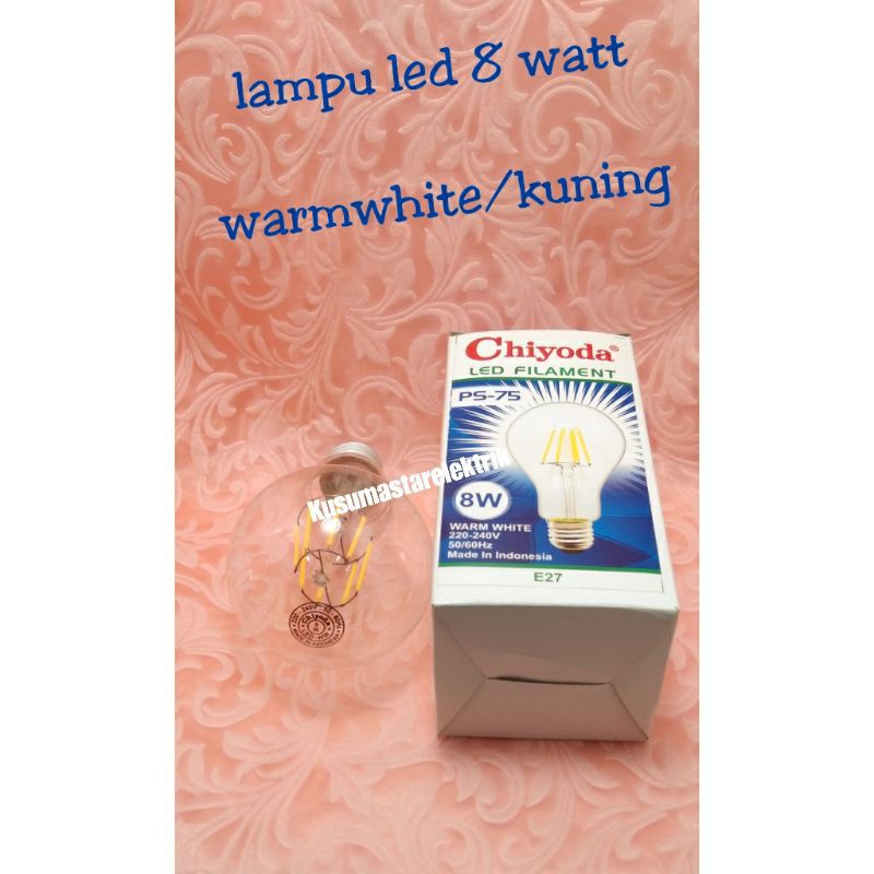 lampu led hias 8watt.kuning.Lampu cafe led 8 watt