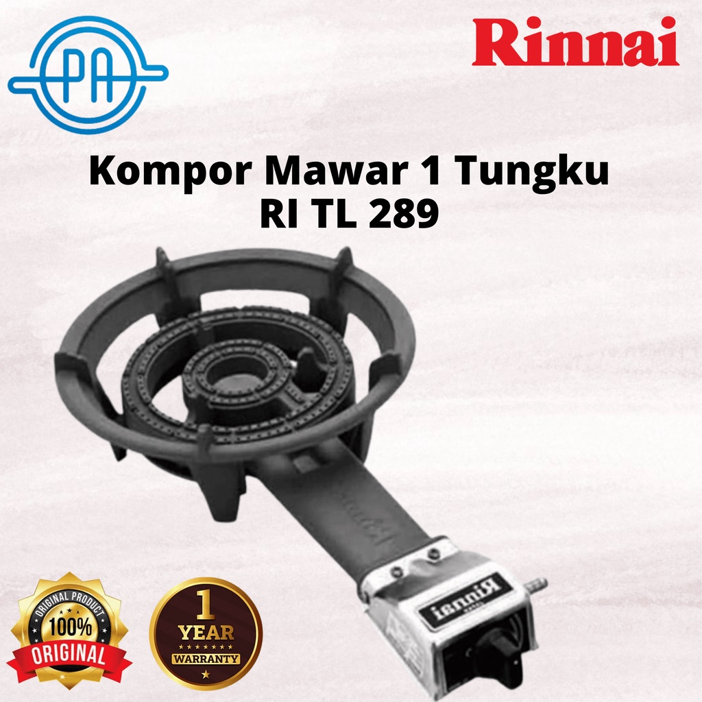 KOMPOR KOMERSIAL 1 TUNGKU RINNAI TL289RI / KOMPOR RINNAI TL 289 RI