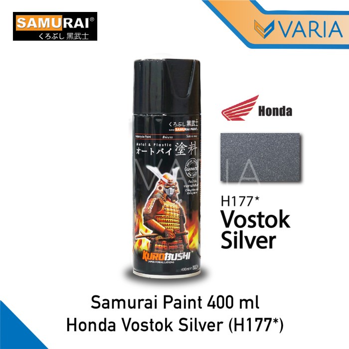 Samurai Paint Cat Semprot Pylox Pilox Honda Vostok Silver H177