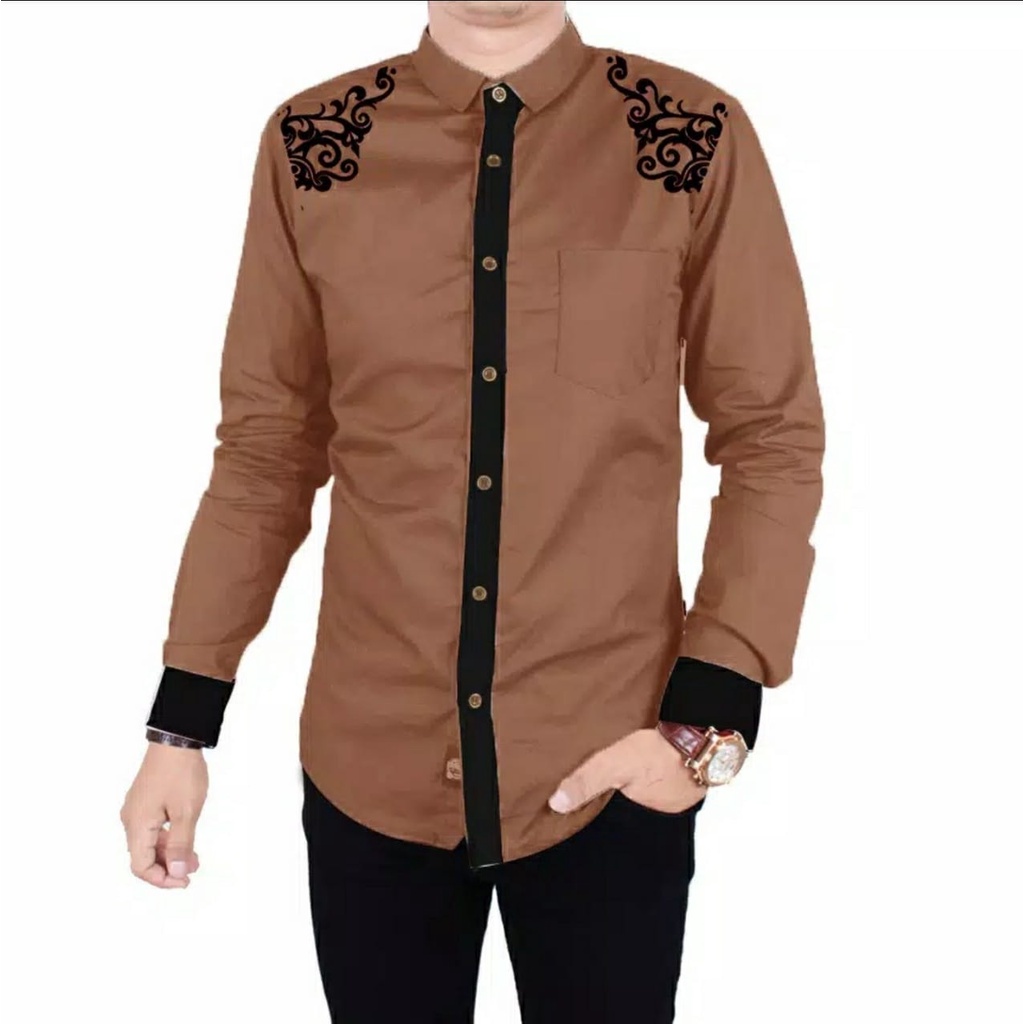 COD//kemeja pria terbaru kemeja koko jony keren size L,XL,XXL kemeja terlaris fashion pria terbaru kemeja kekinian - covid.fashion