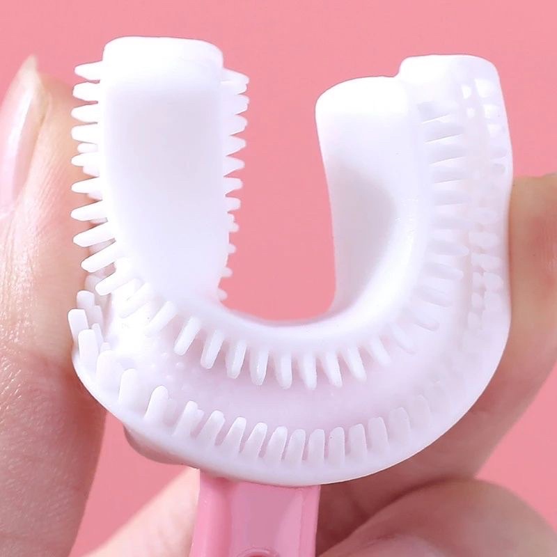 Sikat Gigi Anak Bayi Bentuk U Silikon Lembut Termurah Tooth Brush Baby U Shape Silicone