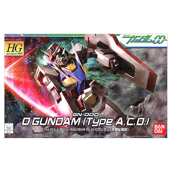 HG 1/144 Gundam OO 00 GN-000 0 O Gundam Type ACD A,C,D BANDAI