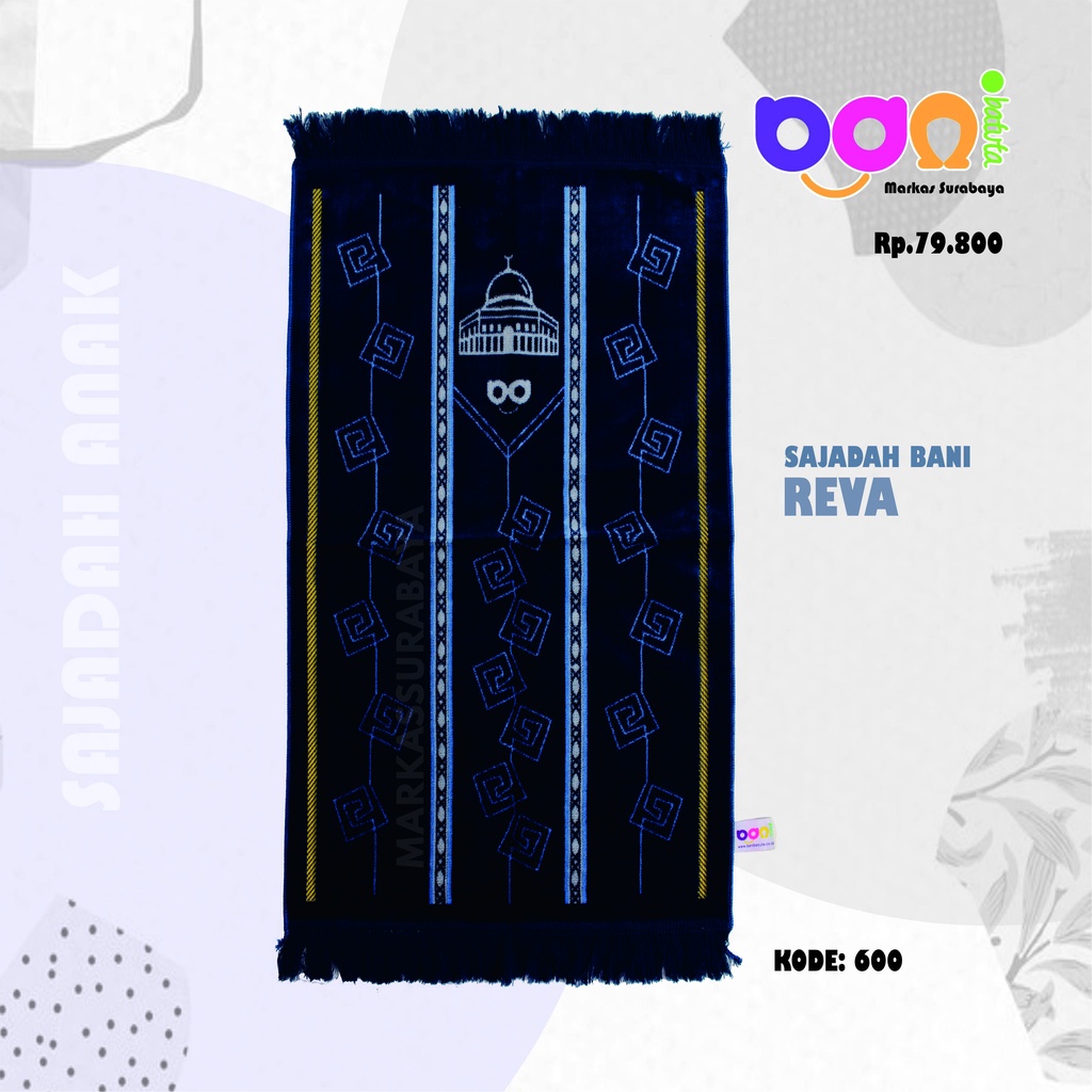 [ORIGINAL!!!] SAJADAH ANAK TEBAL BANI REVA RABBANI-600,BIRU