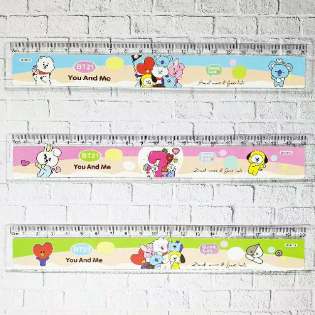 

20cm Penggaris Plastik BT21