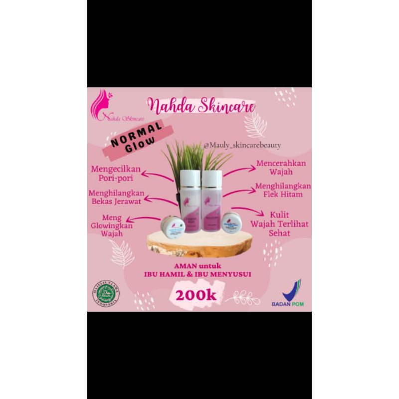 Nahda skincare paket normal (Agen resmi nahda skincare)