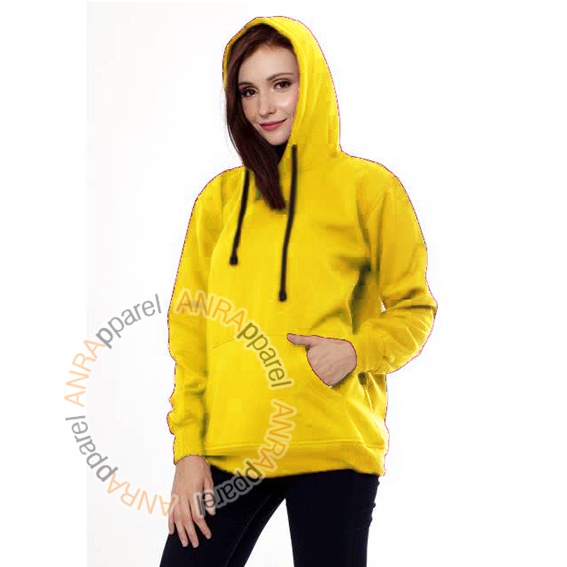 HOODIE POLOS WANITA - Jaket Hoodie Jumper Polos - Bahan Fleece