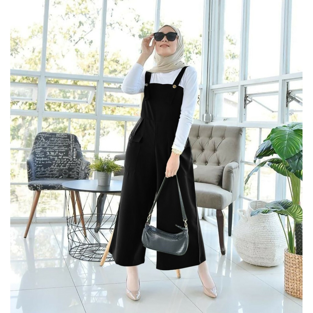 COD/ARPIOS SHOP - Jumpsuit NANA - Jumpsuit Muslim / Setelan Wanita SATU SET ( Jumpsuit + Inner )