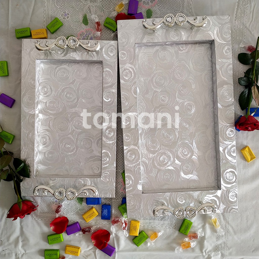 TOMANI - Set Nampan/Baki Antik Perak