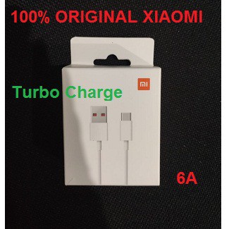 XIAOMI Kabel Data Cable Turbo Charge Type C Redmi Note 9 Pro Original Pack