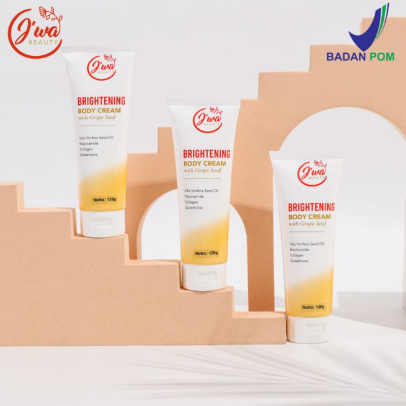 paket hemat isi 3 pcs body cream jiwa beauty / paket reseller / harga grosir