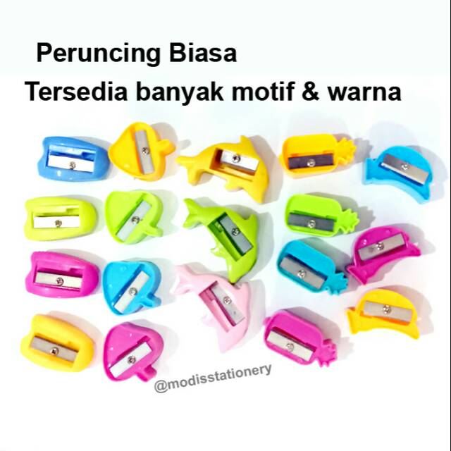 

Rautan Peruncing pensil biasa warna warni