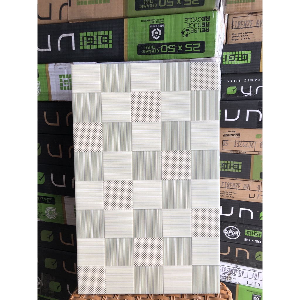 Keramik Dinding UNO Parisian Green 25x40
