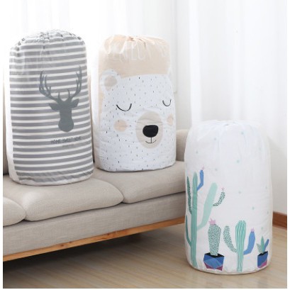 Peva Storage Bag Tas Tempat Penyimpanan Pakaian, Selimut Dan Bed Cover Quilt Bag Besar K369