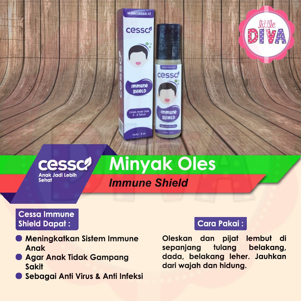 ORI 8ML CESSA Baby and Kids 0-2 Tahun Minyak Oles untuk Demam Flu batuk immune flue asli cesa