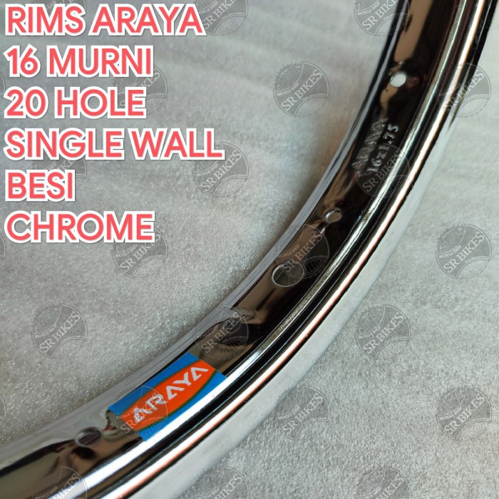 Velg Rims 16 Murni Sepeda Lipat Mini BMX. BESI. ARAYA