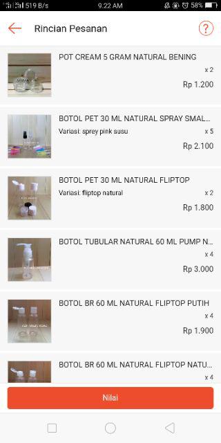 Botol Pet 100 Ml Bening Tutup Fliptop Putih