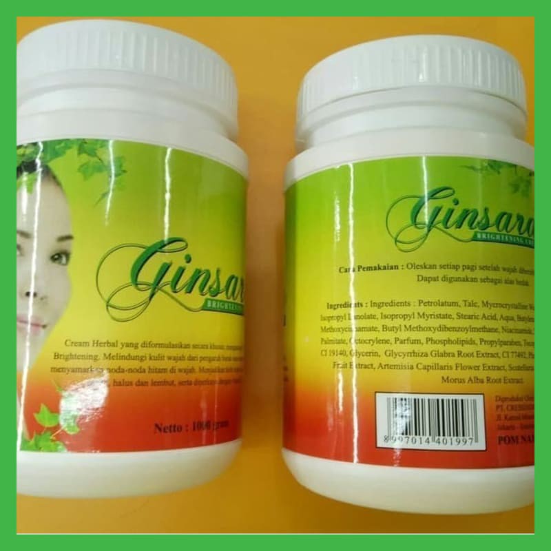 NEW CREAM PEMUTIH GINSARA KILOAN / GINSARA BRIGHTENING CREAM 1 KG