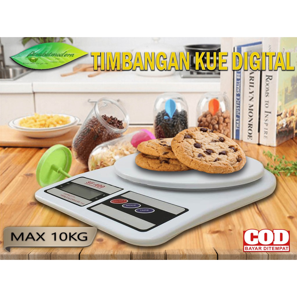 Timbangan Kue Digital / Digital Kitchen Scale 10kg ( Non Baterai ) / timbangan gula bumbu masak emas perhiasan perak kalung gelang cincin anting tepung terigu otomatis