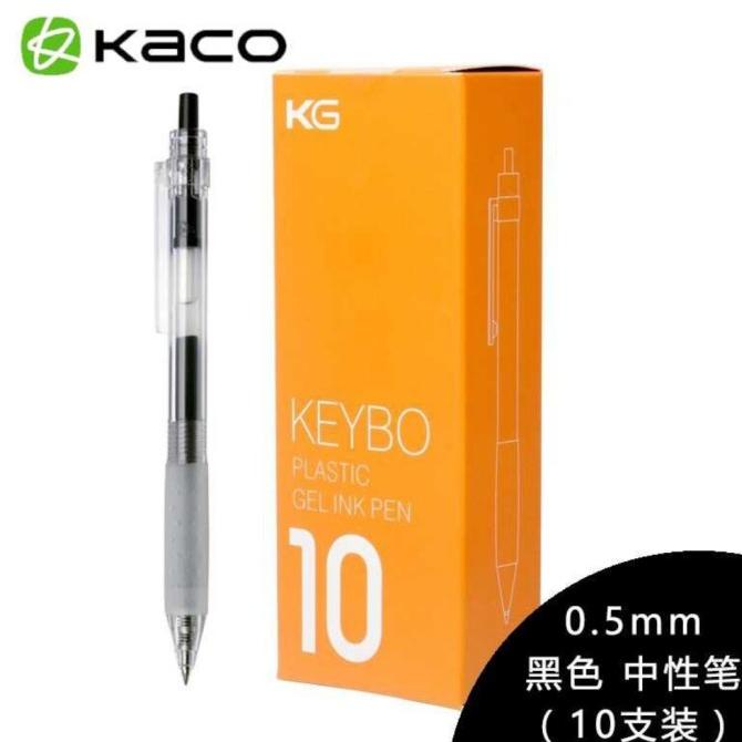 

Office & Stationery | Alat Tulis | Kaco K1015 Pure 10Pcs Plastic Soft Touch Gel Ink Pen | Best Seller