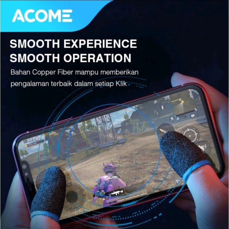 C_    New Acome AFS01 Sarung Jari Gaming Controller Touch Screen