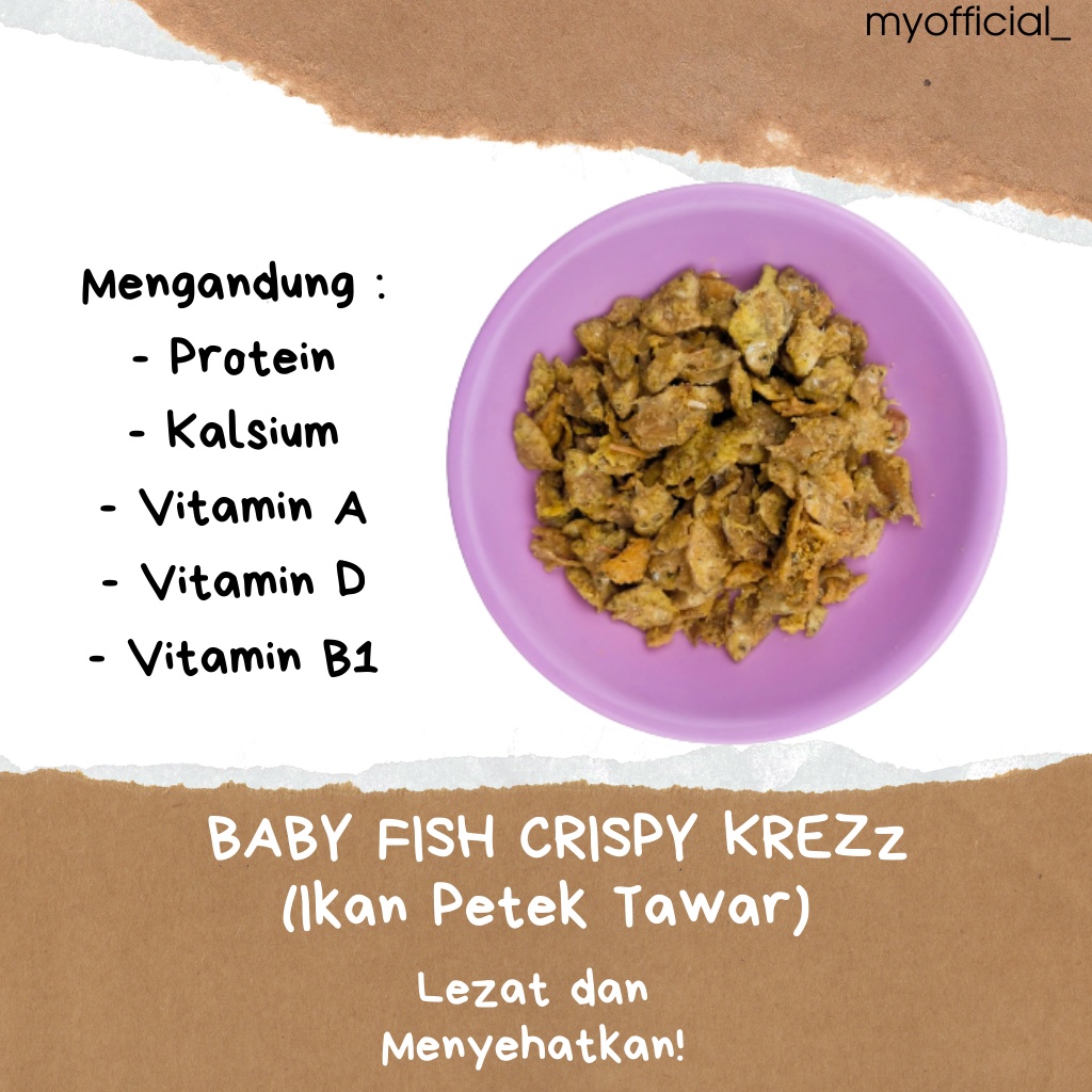 (100gr) SNACK BABY FISH IKAN PETEK TAWAR KREZZ